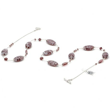 Penelope - røde øredobber røde smykker ekte murano-glass i venezia