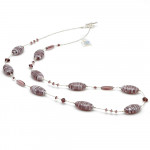 Amethyst and silver necklace from venice