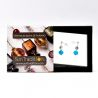 Pixie blue - blue earrings in real murano glass from venice