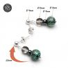 Green pixie - green earrings in real murano glass from venice