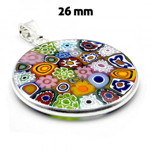 Anhänger aus muranoglas millefiori aus venedig