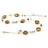 gold Murano glass necklace