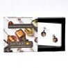 Elegance Or- orecchini in vetro di Murano marrone e oro