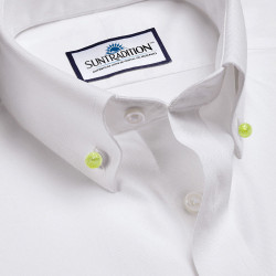 BRIGHT GREEN COLLAR BUTTONS IN MURANO GLASS