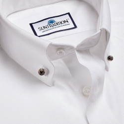 Black collar button and Murano glass Aventurina