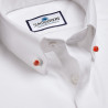 Red collar button and Murano glass Aventurina