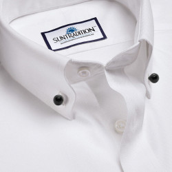 Zwarte glazen kraagknopen voor heren- en damesshirts