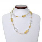 Collar cristal murano oro 