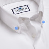 Botões de colarinho azul para camisas em vidro Murano
