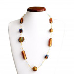 Collier murano ambre