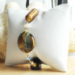 Gold murano glass bracelet venice