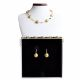 Charly gold - gold murano glass jewellery set venice