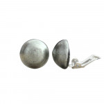 Silver murano glass earrings button jewelry genuine murano glass