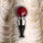 Red wine stopper murano glass